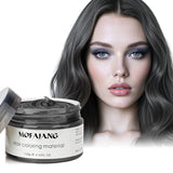 Color de cabello temporal, cera de color de 4.23 onzas para hombres y mujeres, pomada de color natural lavable, tinte para el cabello instantáneo para fiestas, cosplay, Halloween (rojo) Naty Shop Tinte para el cabello negro 120 g (paquete de 1)