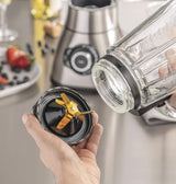 CASO B 1800 Powerblender-Set - Batidora con base, 28.000 U/Min, Vaso de vaso 1,75 L, Inkl. Trinkflasche Und Zerkleiner, Mezclador Testsieger Mit Sehr Gut, Edelstahl Naty Shop