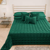 PETTI Artigiani Italiani - Cubrecama individual, colcha de doble cara, colcha de muelles, azul medianoche, blanco, 100% Made in Italy