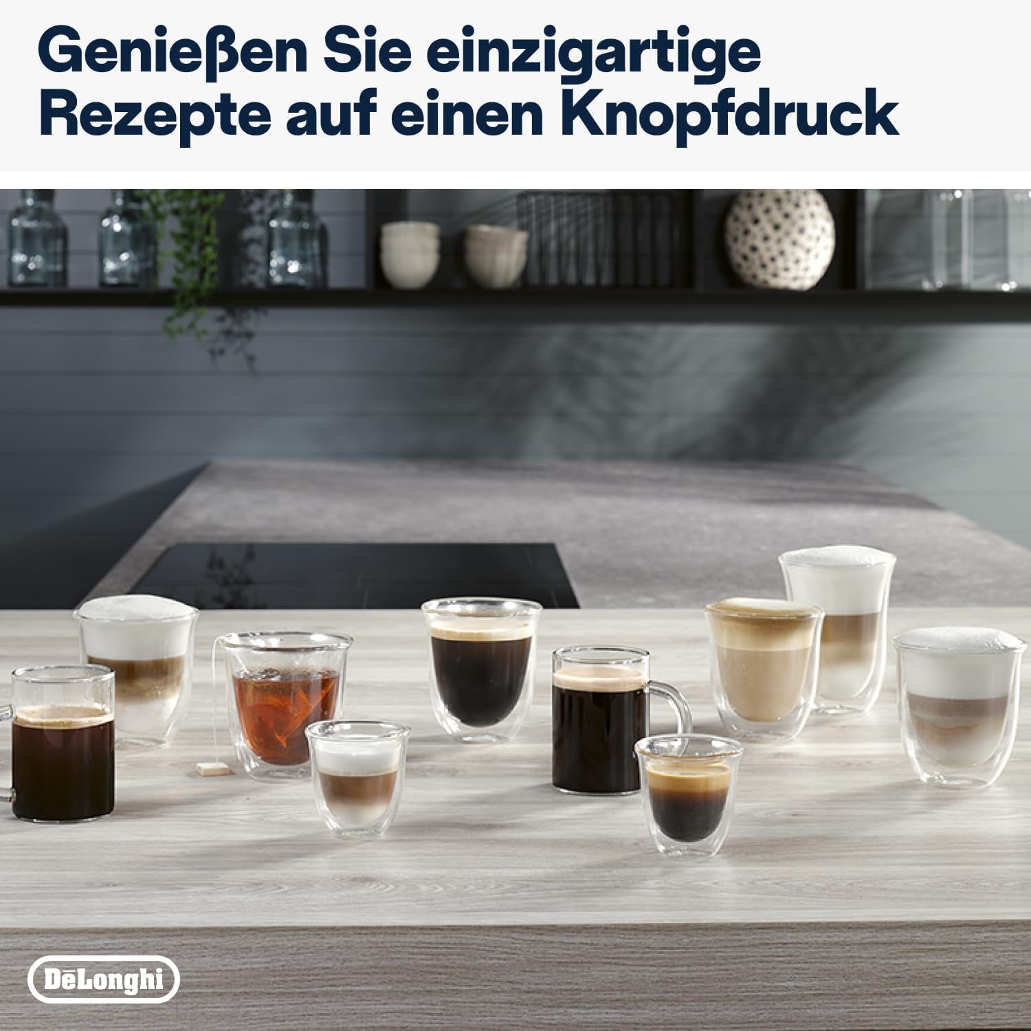 De'Longhi Magnifica Evo Next - Cafetera totalmente automática Perfetto con espumador de leche LatteCrema, 13 bebidas con un solo toque, cafetera y capuchino, pantalla táctil a color, titanio (ECAM312.80.TB)