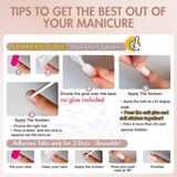 Uñas Cromadas Autoadhesivas - Pegamento Con Brillo Marrón Almendra Mediano En Las Uñas Uñas Postizas Con Brillo Pegamento En Uñas Artificiales Uñas Acrílicas Esmaltadas Para Mujeres 24 Piezas