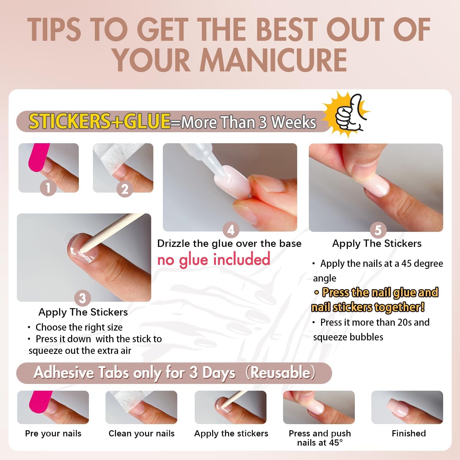 Uñas Cromadas Autoadhesivas - Pegamento Con Brillo Marrón Almendra Mediano En Las Uñas Uñas Postizas Con Brillo Pegamento En Uñas Artificiales Uñas Acrílicas Esmaltadas Para Mujeres 24 Piezas