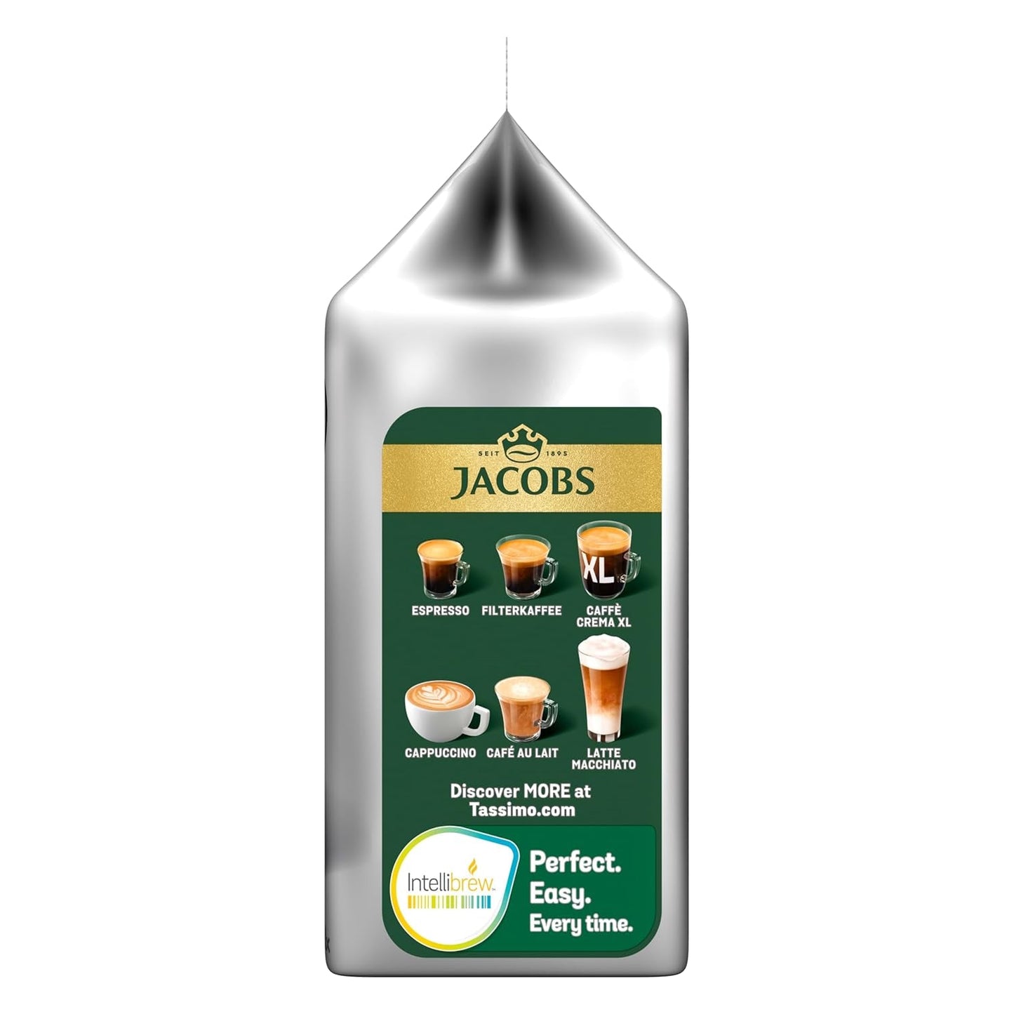 Tassimo Kapseln Jacobs Typ Latte Macchiato Caramel, 5 x 8 cápsulas, 40 cápsulas de café