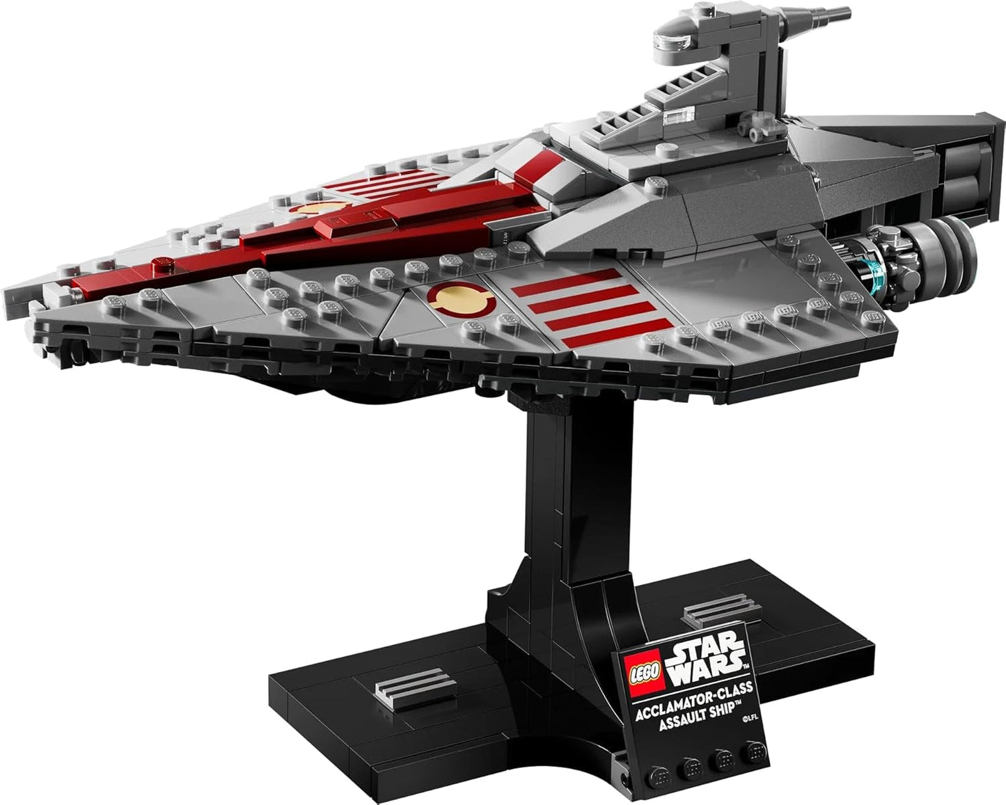 LEGO Star Wars 75404 Barco de Asalto Clase Acclamator de El Ataque de los Clones - Nave estelar para coleccionar, construir y exhibir - Set de construcción de fantasía - Regalo para fanáticos de adultos y adolescentes Juegos de construcción Besuche den LEGO-Store