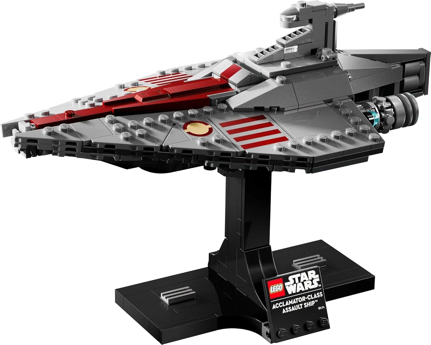 LEGO Star Wars 75404 Barco de Asalto Clase Acclamator de El Ataque de los Clones - Nave estelar para coleccionar, construir y exhibir - Set de construcción de fantasía - Regalo para fanáticos de adultos y adolescentes Juegos de construcción Besuche den LEGO-Store