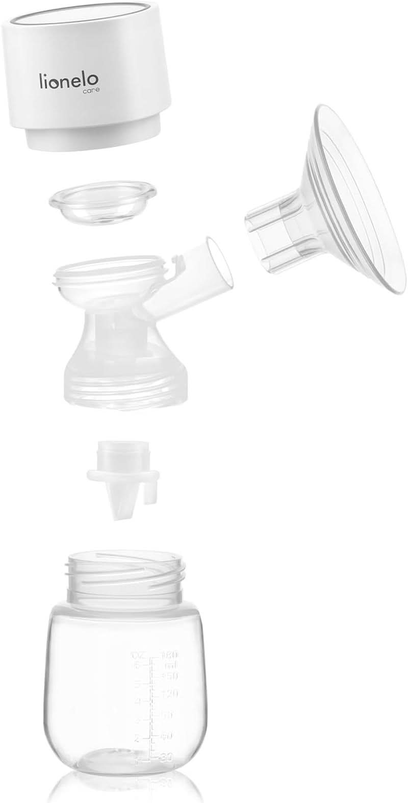 LIONELO Fidi One Extractor De Leche Inalámbrico 180 Ml, Extractor De Leche Portátil Trifásico, Masaje Ahorro De Energía De 9 Etapas, Embudo De Silicona 26 Mm Tiempo De Funcionamiento 120 Min Accesorios Sin Bpa Alimentación Y Lactancia Bebe Naty Shop