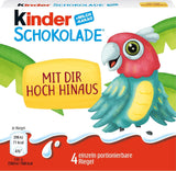 Chocolate Kinder (20 x 50 g) - Regalo de San Valentín para él y ella, dulces de Carnaval y Mardi Gras - Barras de chocolate con leche rellenas - 20 paquetes de 4 barras individuales cada uno