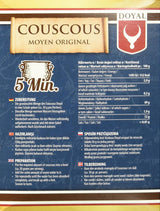 Cuscús – Cuscús ligero y esponjoso con un ligero sabor a nuez – Una especialidad típica del norte de África – 1 x 500 g