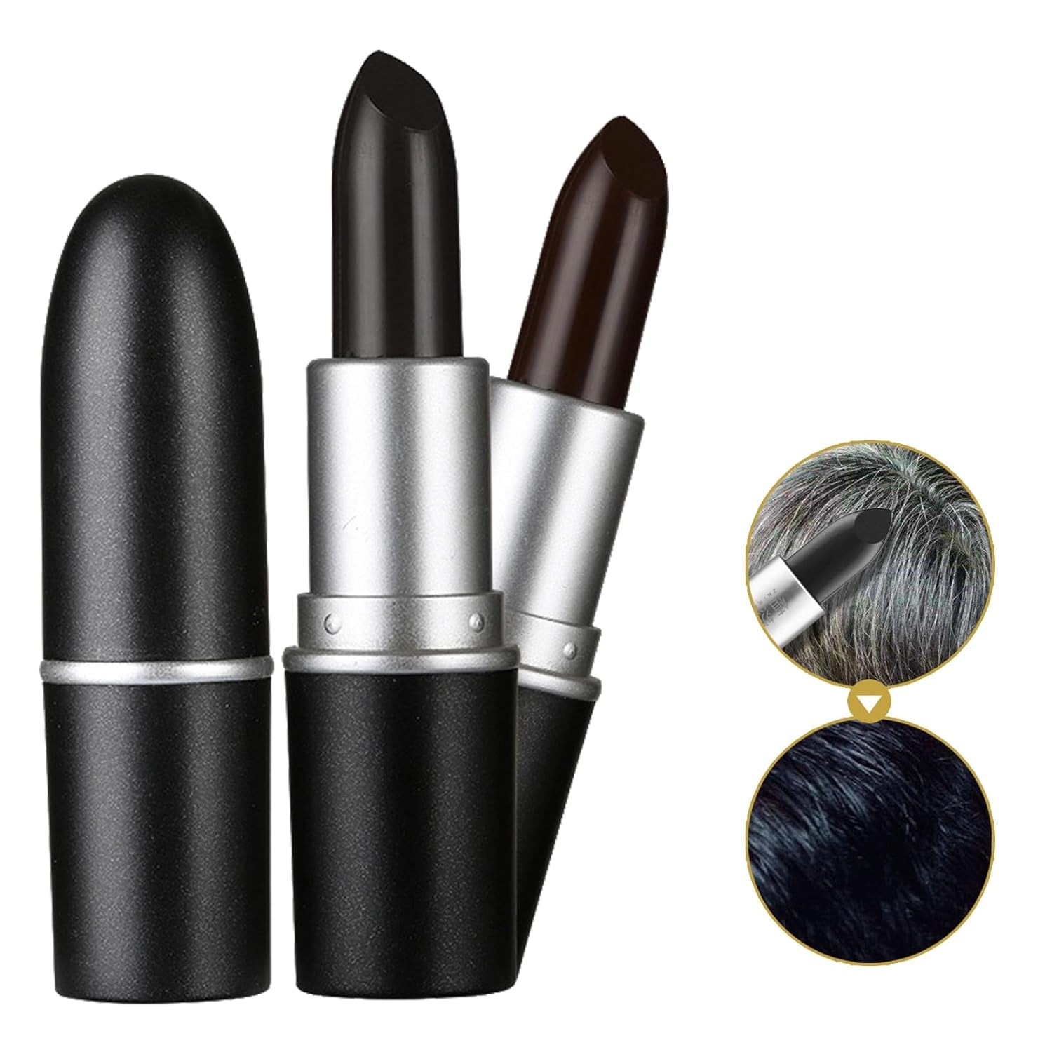 Barra de color para el cabello Color de cabello temporal Lápiz labial Tinte para el cabello Lápiz labial temporal Tinte para el cabello Color blanco Cubierta para el cabello Barra de maquillaje DIY Tinte para el cabello Tinte para el cabello negro marrón Tienda Naty Título predeterminado