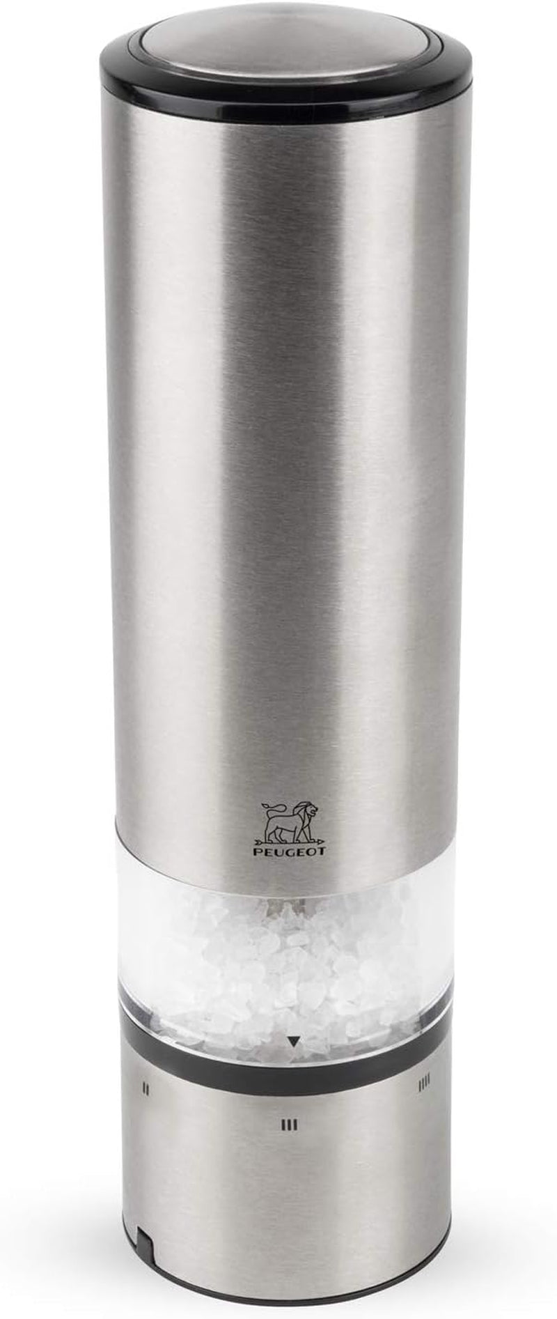 Juego de molinillo de sal y pimienta eléctrico PEUGEOT Elis Sense, altura 20 cm, acero inoxidable, plata Molinillos y cortadores Naty Shop Salzmühle