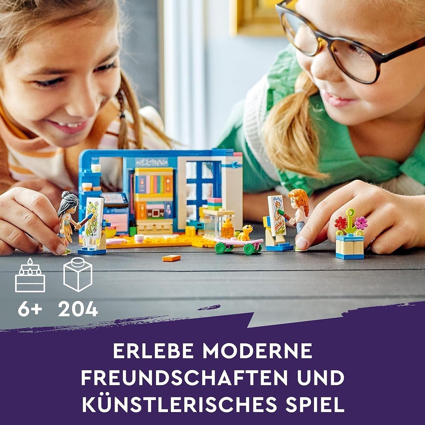 LEGO 41739 Friends Habitación de Liann, Mini juguete con temática artística, pequeño regalo de colección con minimuñecas de Liann, Otoño y Mascotas, serie 2023 Besuche den LEGO-Store