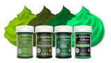 Colorante alimentario para pasta Sugarflair, verde, juego de 4, colorante alimentario para pasta, fondant, mazapán, pasta de azúcar, crema de mantequilla y más: verde Ilex, verde primavera, verde abeto, verde fiesta - Juego de 4
