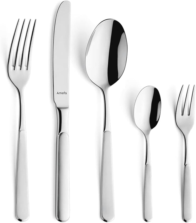 Juego de cubiertos Amefa Satina en 60 piezas, para 12 personas, seguro Cocina Naty Shop Satina 60-Teilig