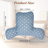 Almohada de lectura, almohada trasera con reposabrazos, respaldo en cama o sofá, almohada de reposo en cama para leer, trabajar y jugar