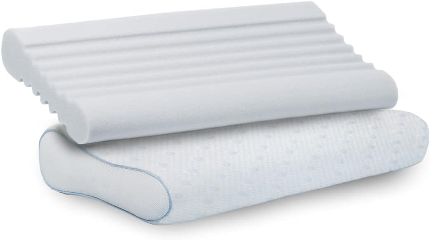 PARADIES Almohada cervical 40X80 Cm - Revita Ergonómica - Certificada IGR, Almohada ergonómica de soporte para el cuello Altura: 10 Cm Almohadas ortopédicas cervicales Naty Shop Revita Ergonómica