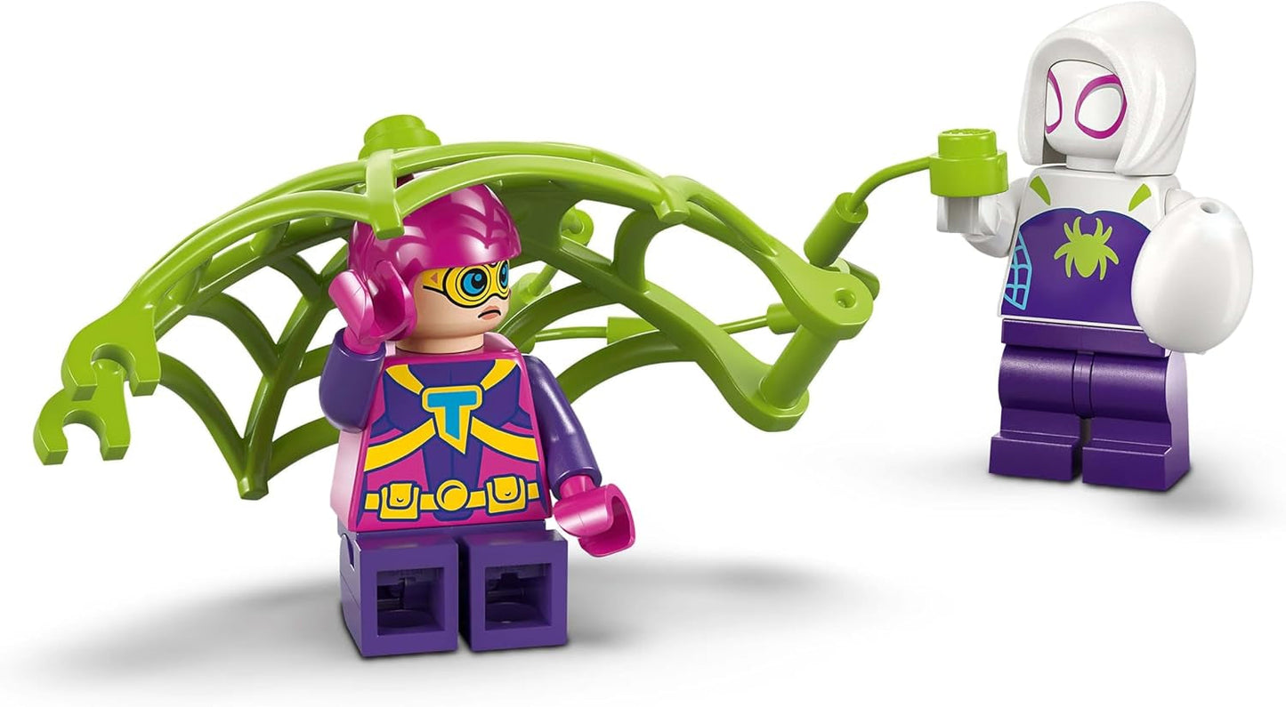 LEGO Marvel Enfrentamiento en la Casa del Árbol: Spidey-Rex vs. Gobby-Raptor, Set de construcción y juego de dinosaurios, Dinosaurio de juguete de regalo para niños y niñas mayores de 4 años, Spidey y sus superamigos 11200 Juegos de construcción Besuche den LEGO-Store