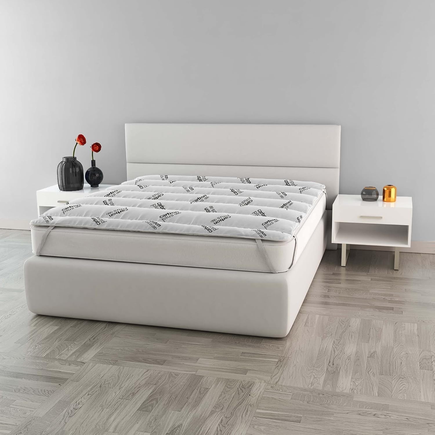 MB Home Italia, Topper, Termocontrol, Doble 160X195 Cm Edredones y edredones Naty Shop Doble 160X195 Cm Antracita