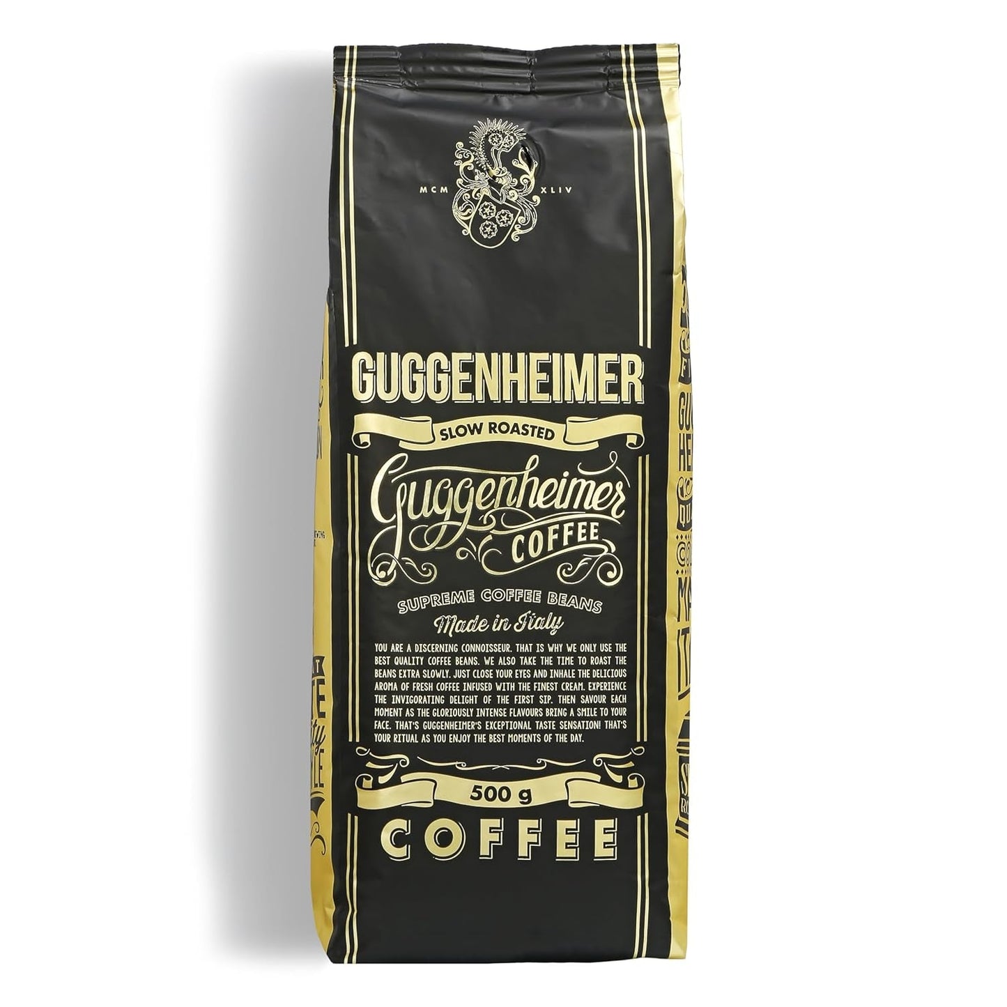 | Paquete de muestra café en grano 1 kg | Supremo 500g y Arábica Gourmet 500g | Baja acidez | Crema fina | El mejor espresso para máquinas totalmente automáticas | Set de degustación de café.