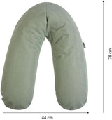 Almohada de embarazo - Almohada de lactancia - Almohada multifuncional 2 en 1 - Funda desenfundable 78 X 44 cm Accesorios Alimentación y Lactancia Bebe Naty Shop