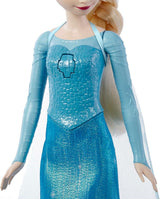 Mattel Toys Disney Frozen Elsa Muñeca cantante con traje icónico, canta "Let It Go" de la película de Disney en inglés, francés, alemán, italiano, JDL58