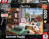 Schmidt Spiele 59920 En el escritorio, rompecabezas secreto de 1000 piezas Naty Shop Título predeterminado