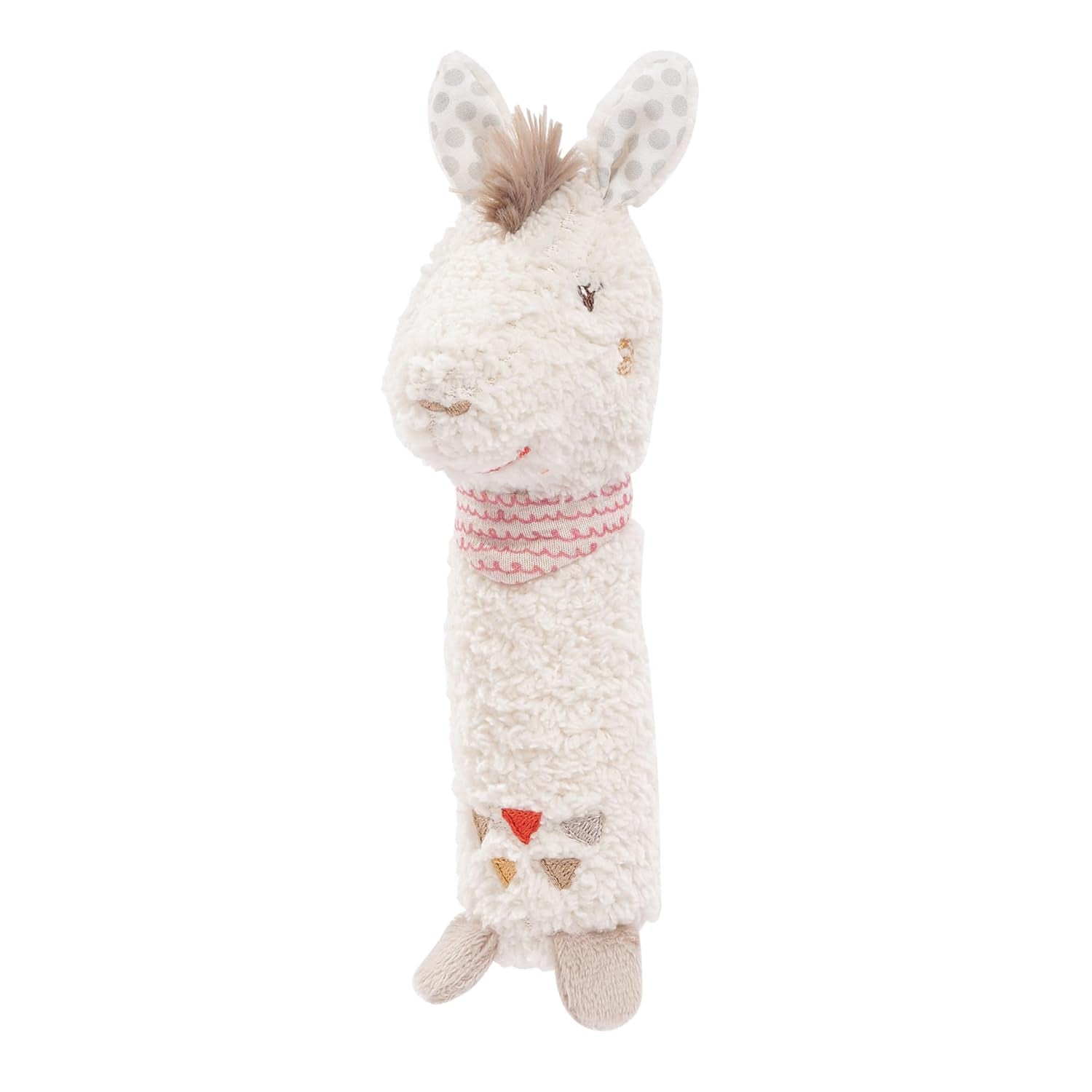 Fehn juguete palo de agarre para niños fehnNatur juguete conejo - juguete de actividad motora con sonajero para agarrar, abrazar - juguete de agarre con algodón orgánico - juguete para bebés y niños pequeños a partir de 0 meses Baby Toys Naty Shop Llama