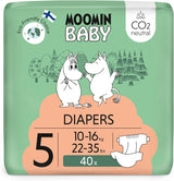 Pañales Moomin Baby Eco, talla 3, 5-8 kg, 48 piezas, pañales suaves premium | Suave y agradable para la piel, transpirable, absorbente, sin productos químicos innecesarios |