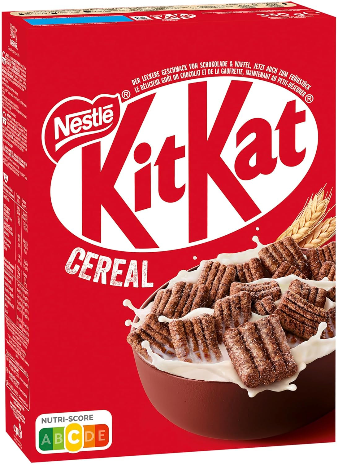 Nestlé Cereal, Knusprige Frühstücks-Cerealien Mit Der Typischen -Waffel Und Köstlicher Schokolade, 1Er Pack (1 X 330G) Cereale Naty Shop Título predeterminado