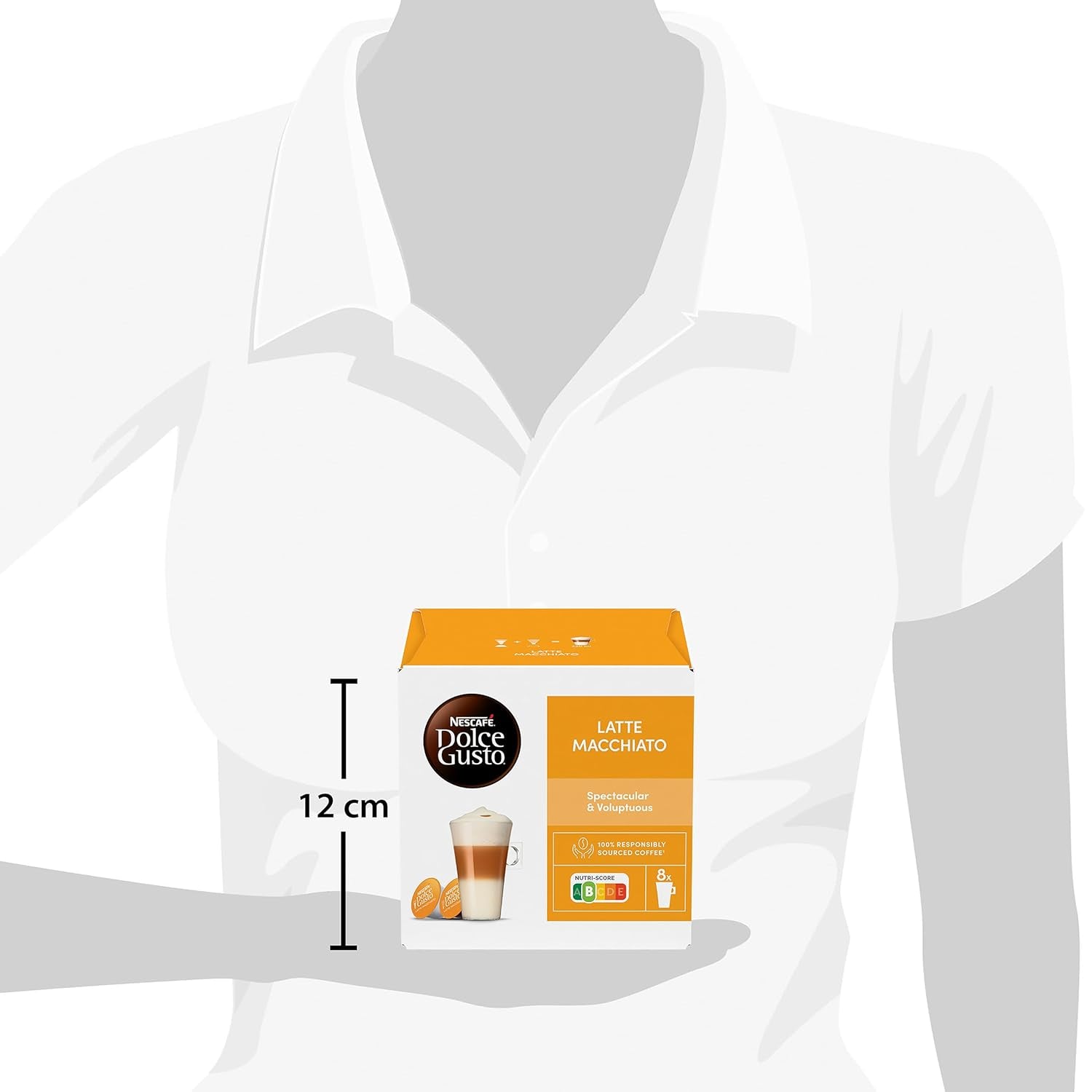 NESCAFÉ DOLCE GUSTO Latte Macchiato Kaffeekapseln Paquete de 6 (6 x 16 Kapseln)