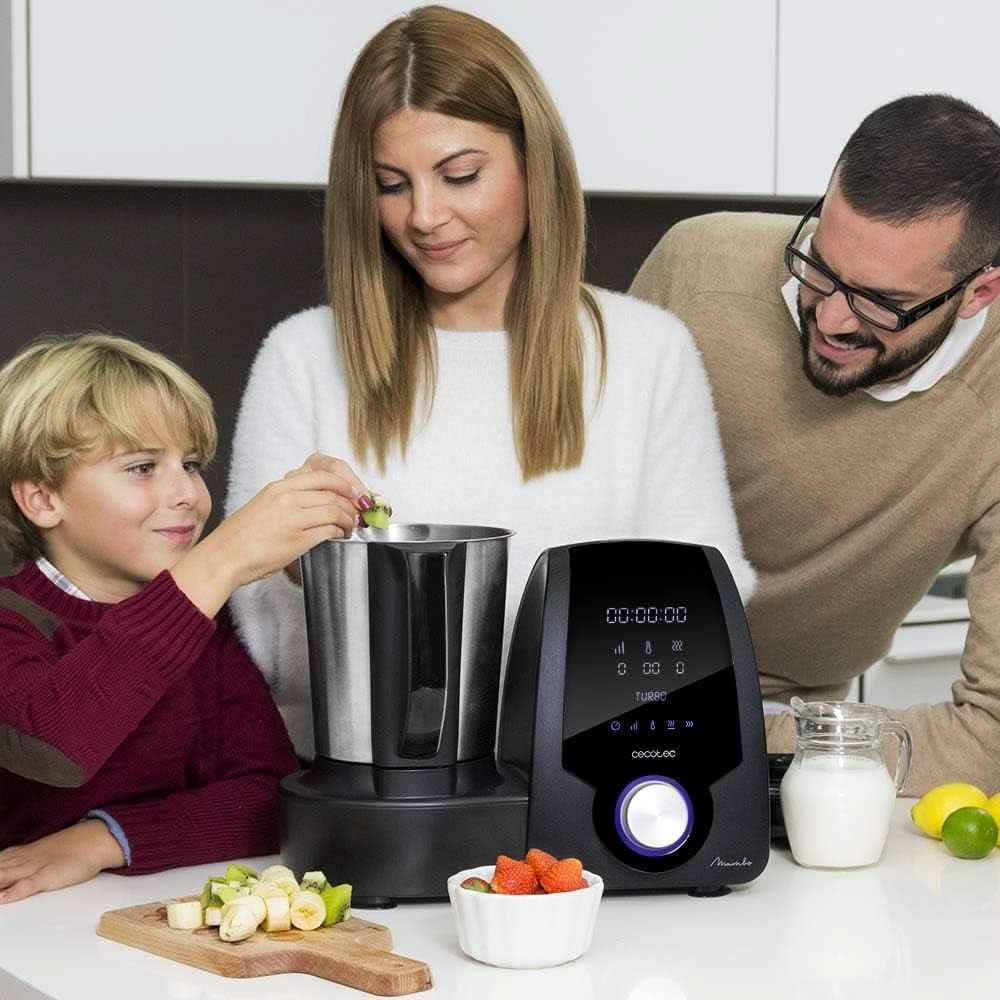 Cecotec Mambo 6090 Multifunktions-Küchenmaschine, 1700 W, 23 Funktionen, Krug Mit Fassungsvermögen 3,3 L, 3 Teller Gleichzeit, 10 Geschwindigkeitsstufen, Timer Robots de cocina y batidoras Naty Shop