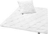 Traumnacht Cosy - Juego De Cama 4 Estaciones, 1 Juego De Edredón Separado De 135 X 200 Y 1 X Almohada De 80 X 80 Cm, Certificado Ã-ko Tex, Blanco, Desarrollado En Alemania, (Pack De 2) Edredones Y Edredones Naty Shop Juego De Edredón Monocromático All Seasons De 135 X 200
