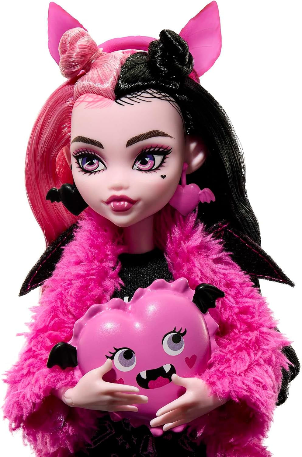 Muñeca MONSTER HIGH y Pijama Accesorios Fiesta Draculaura Conde Murciélagos Muñeco Fabuloso Mascota Creepover Fiesta HPY66 Naty Shop Muñecas