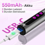 Lima de uñas eléctrica inalámbrica - 35000 RPM para uñas de gel, lima de uñas profesional y acrílica 12 en 1, juego de manicura y pedicura de 5 velocidades