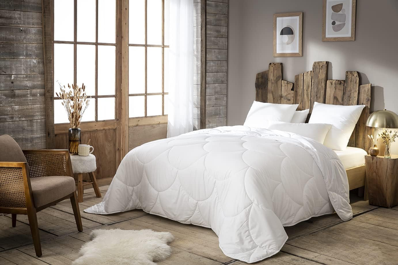 Abeil 15000000538 Edredón Douceur Infinie, cálido, poliéster, blanco, blanco, 240 X 260 Cm Edredones y colchas Naty Shop 240 X 260 Cm