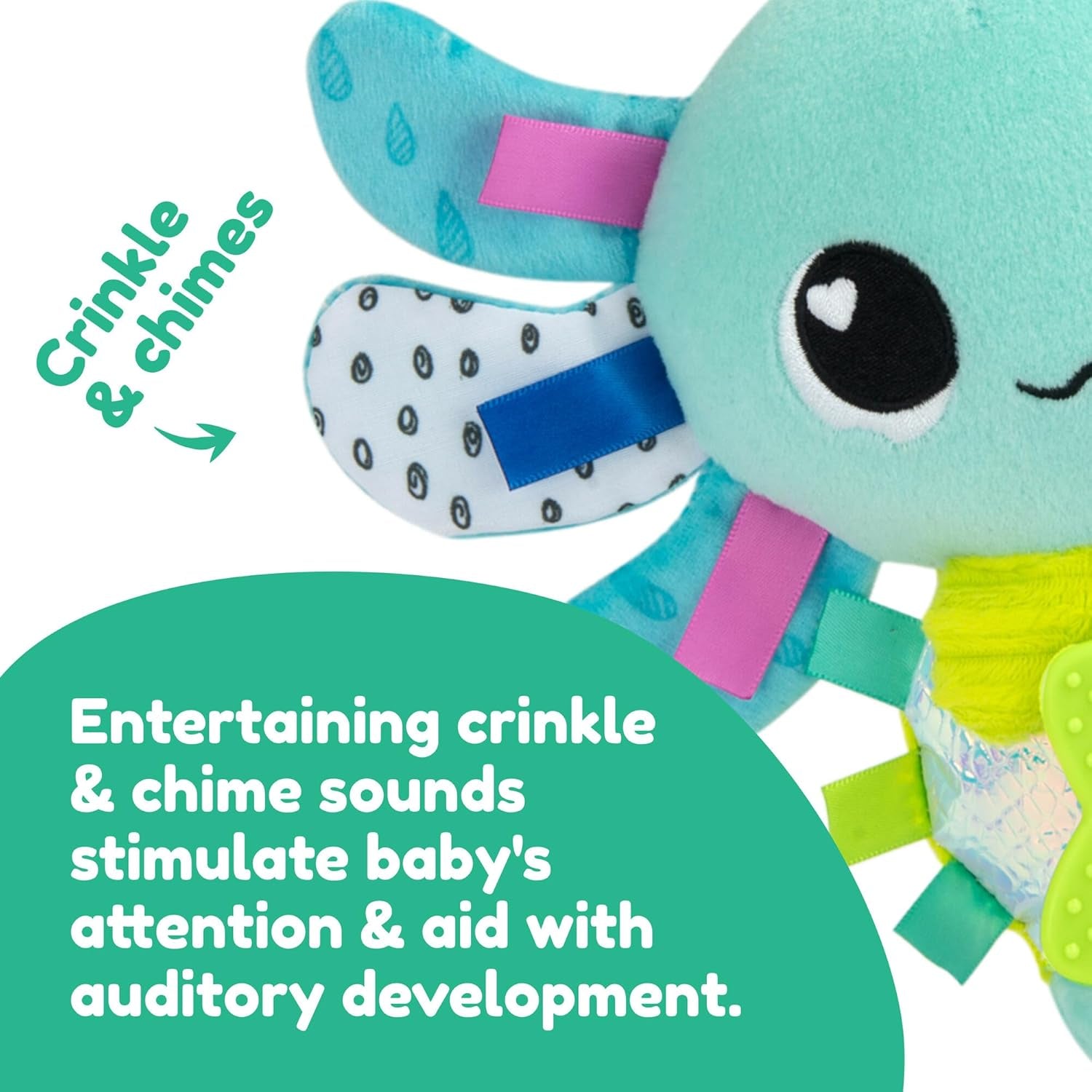 LAMAZE Alise Axolotl - Juguete para cochecito Clip & Go - Juguetes sensoriales para bebés - Juguetes de aprendizaje temprano para bebés de 0 a 6 meses - Diseñados por expertos para recién nacidos - Regalos para baby shower Bebe Naty Shop Toys