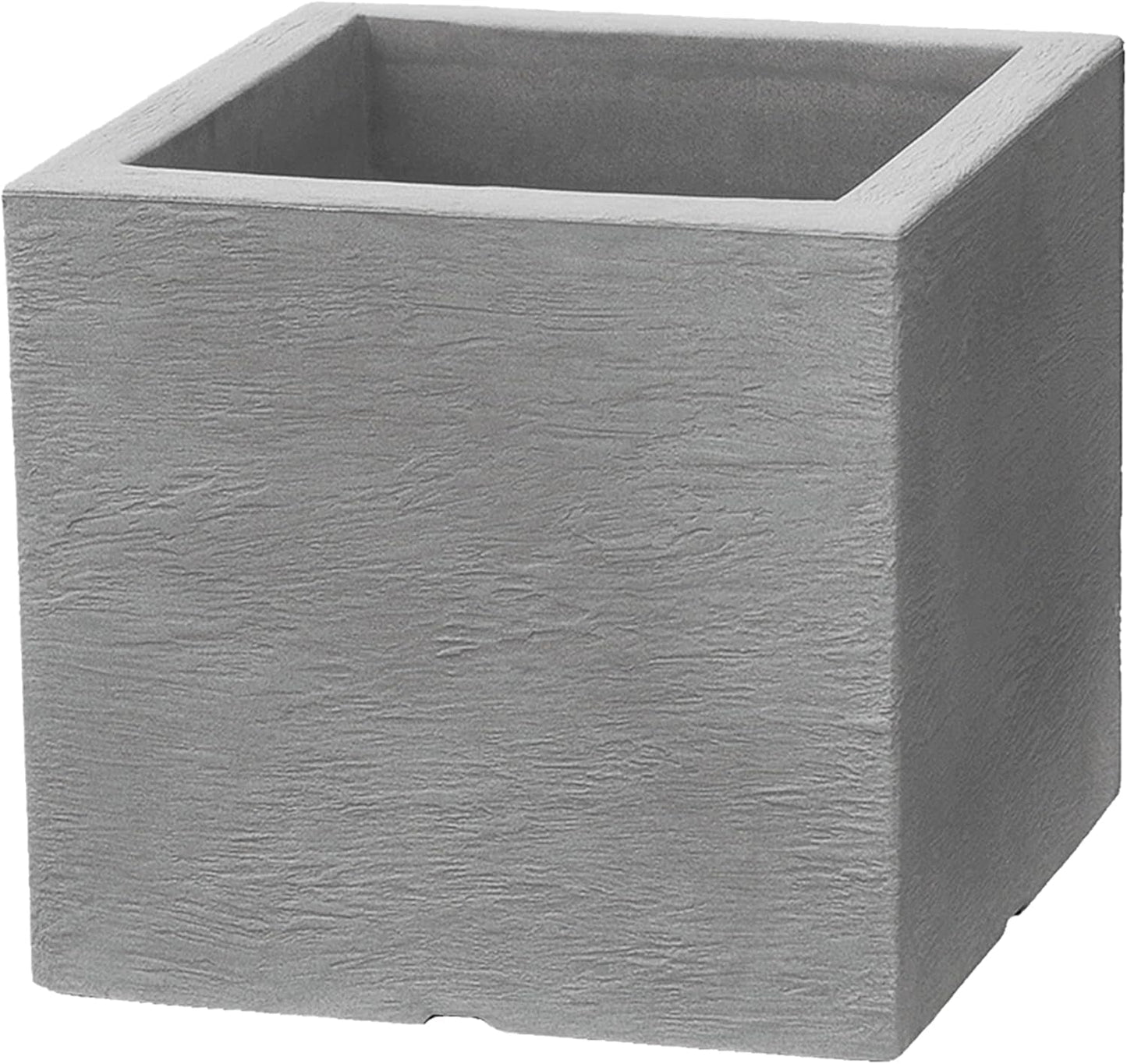 Maceta Dehner Palermo, aprox. 40 x 40 x 33 cm, plástico, gris