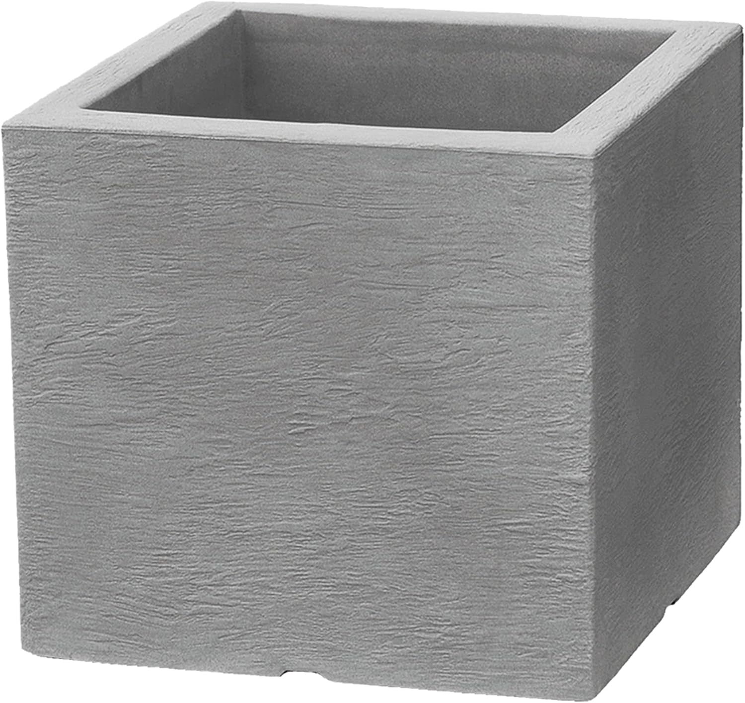 Maceta Dehner Palermo, aprox. 40 x 40 x 33 cm, plástico, gris