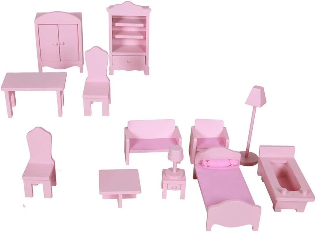 WOOMAX Colorbaby 85293 Casa de Muñecas de Madera Naty Shop Casas de muñecas