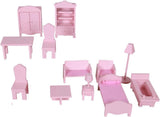 WOOMAX Colorbaby 85293 Casa de Muñecas de Madera Naty Shop Casas de muñecas