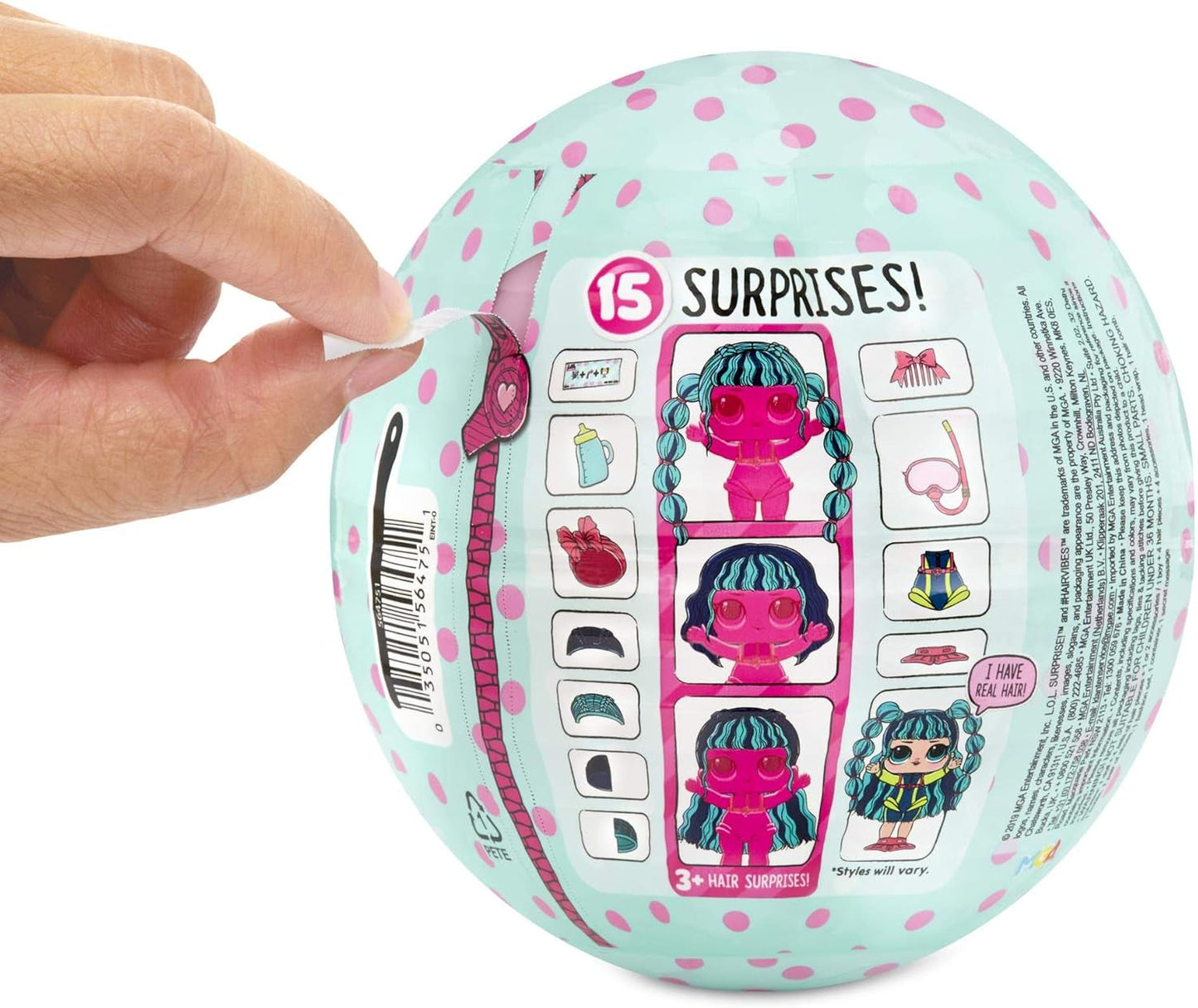 Muñecas Coleccionables LOL Surprise para Niñas - Con 15 sorpresas y peinados diferentes - Muñecas #Hairvibes