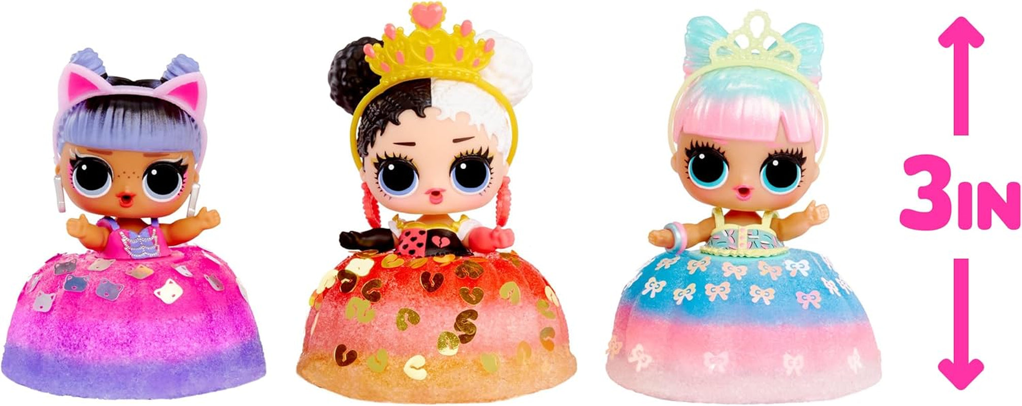 jajaja ¡Sorpresa! Mix & Make Birthday Cake Tots - Con muñeca coleccionable, vestido de pastel DIY, "hornear" y decorar el pastel, ingredientes y chispas de brillo - Muñeca con vestido de pastel - Ideal para niñas a partir de 3 años Naty Shop Dolls