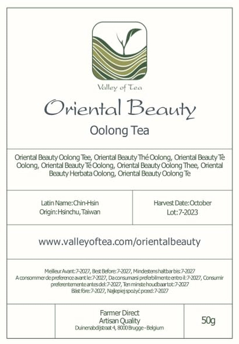 Belleza Oriental Té Oolong de Taiwán - Té Taiwanés Dongfang Meiren - Puntas Blancas Wu Long o Té Azul Té Wu Long Té Azul Oriental Té Azul Té Olong Té Olong Té Oolong Orgánico Té Olong