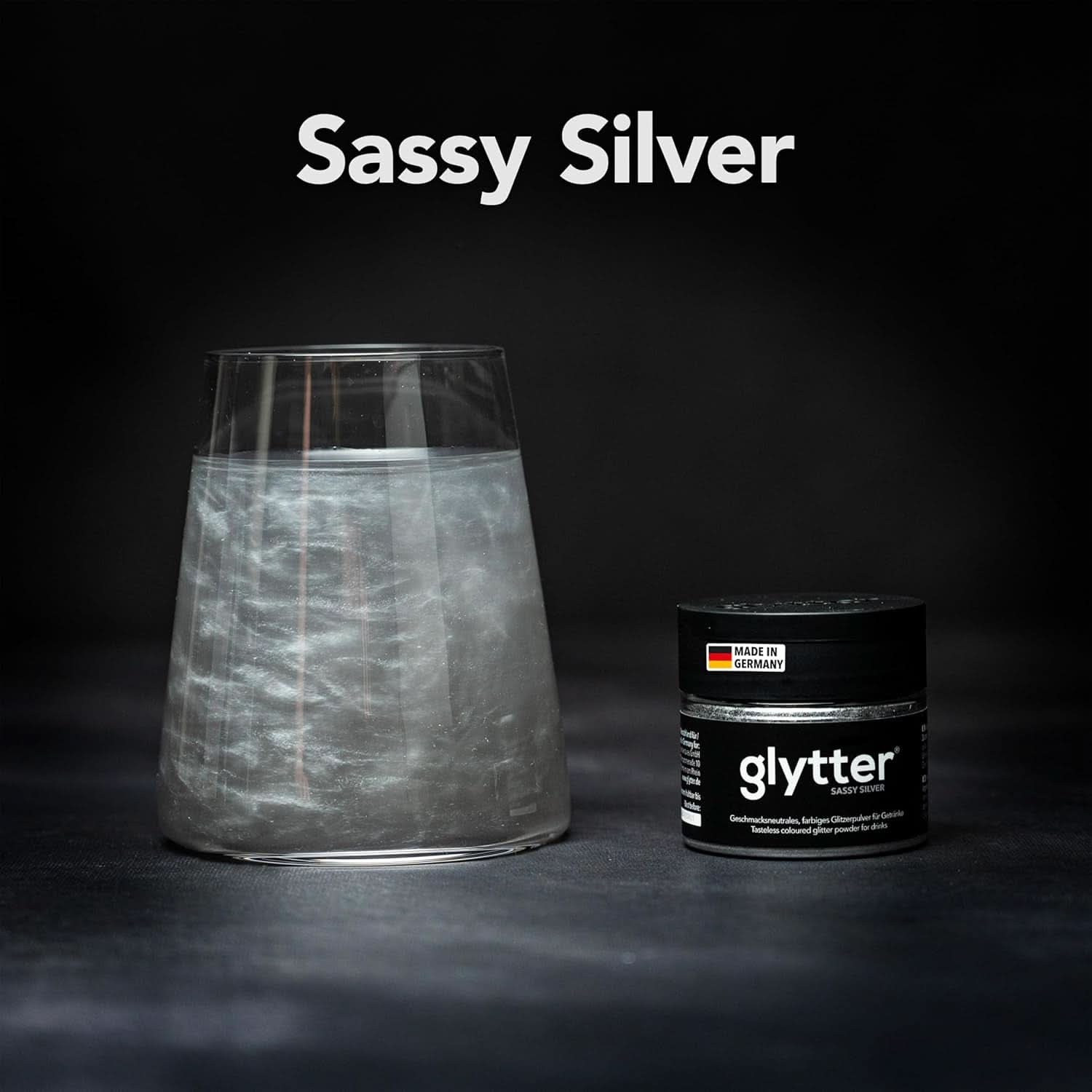 Glitter Glitter Powder For Drinks (Plata) - Glitter comestible para bebidas, 10 gramos Glitter Naty Shop