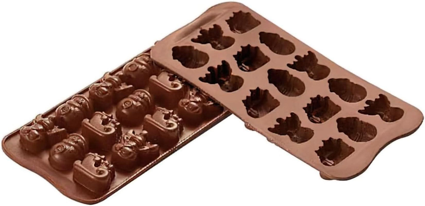 Silikomart 199194, para Bombones de Chocolate, Motivo Invierno Cocina Naty Shop Invierno