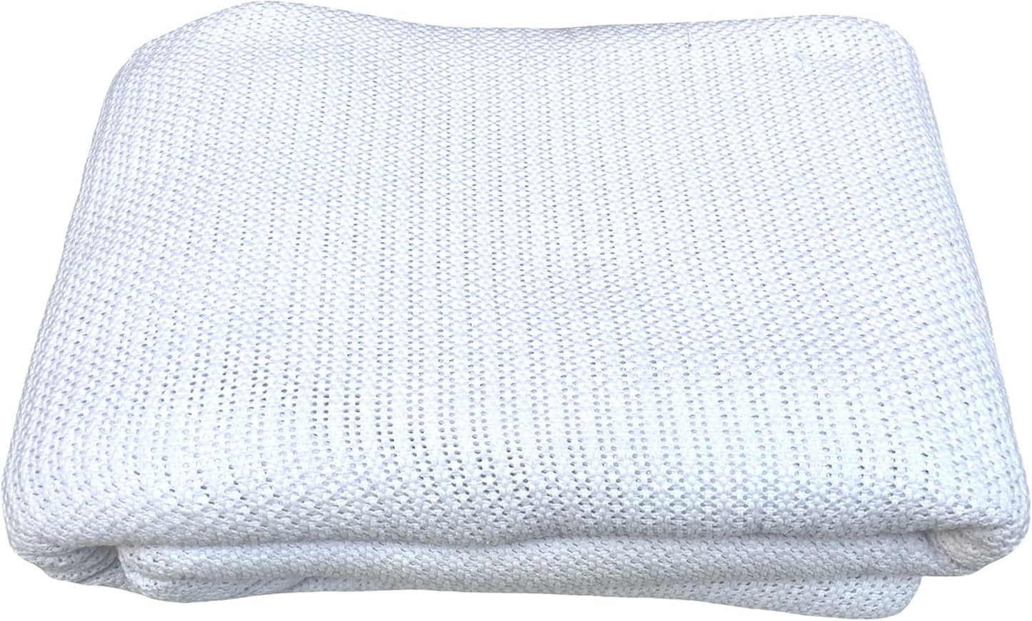 Family Bedding Manta Celular Rosa para Cama Doble, Algodón, Colcha Grande Reversible, Manta Celular Tradicional, Ligera, Térmica, Suave, Edredones y Edredones de 230 X 230 cm Naty Shop Cama Individual Blanca (180X230Cm)