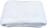 Family Bedding Manta Celular Rosa para Cama Doble, Algodón, Colcha Grande Reversible, Manta Celular Tradicional, Ligera, Térmica, Suave, Edredones y Edredones de 230 X 230 cm Naty Shop Cama Individual Blanca (180X230Cm)