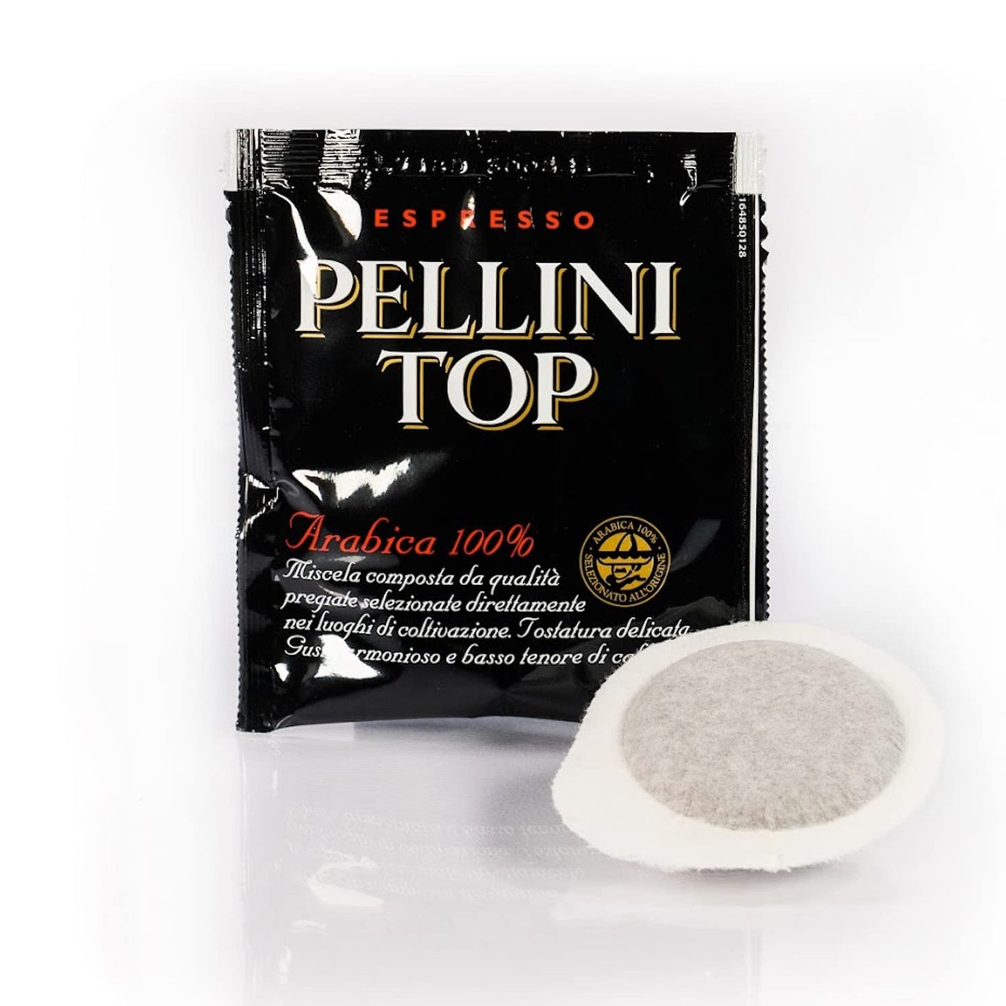 Pellini Caffè, Espresso Pellini Top 100% Arábica - Paquete de 6 con 18 monodosis (6 x 126 g, 108 monodosis en total)