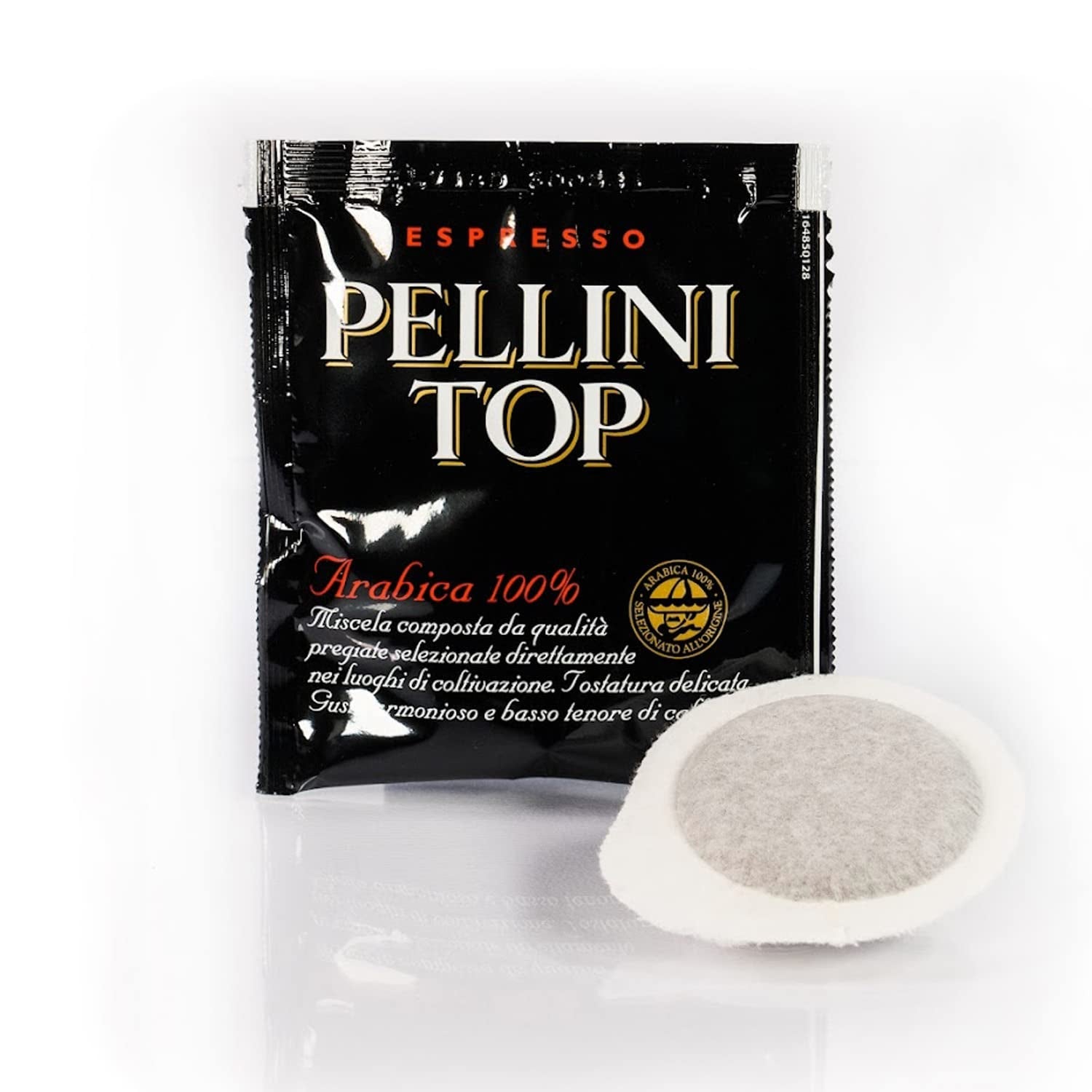 Pellini Caffè, Espresso Pellini Top 100% Arábica - Paquete de 6 con 18 monodosis (6 x 126 g, 108 monodosis en total)
