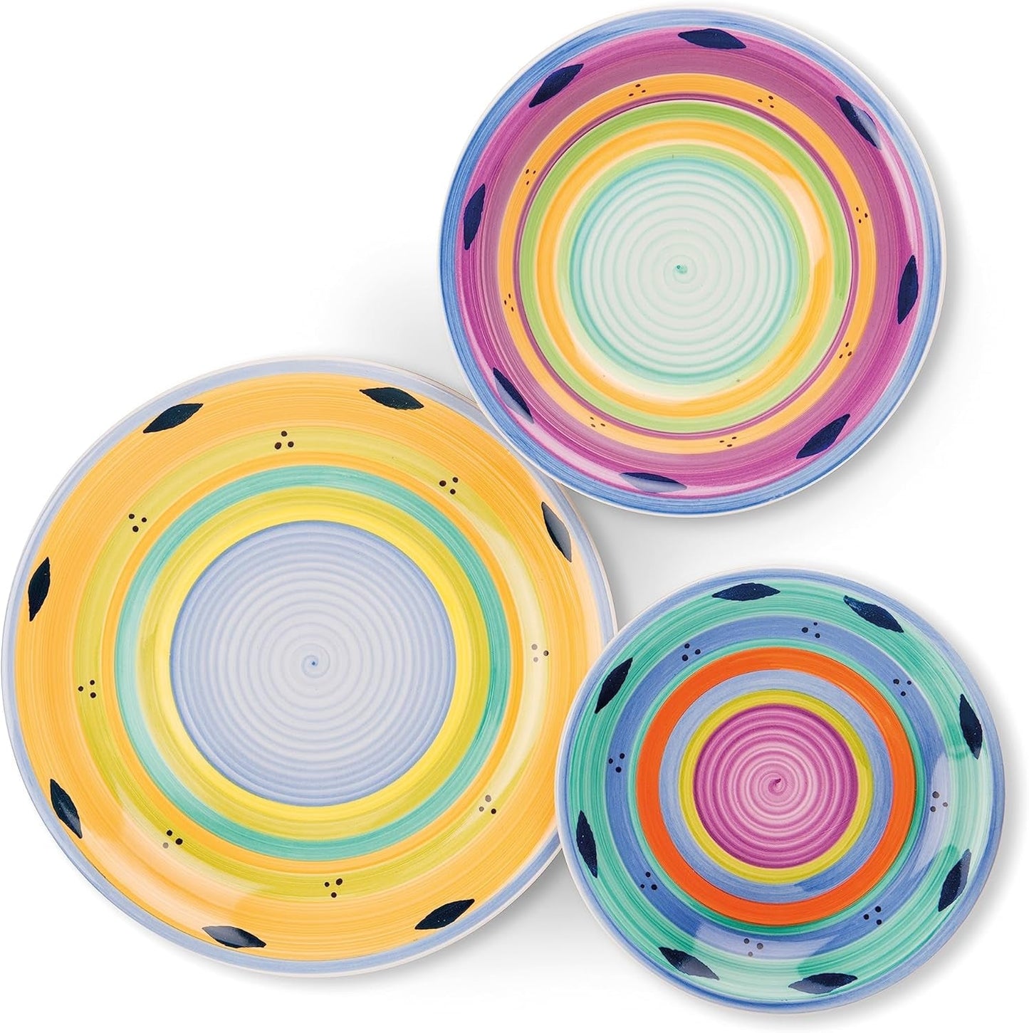 Excelsa Esprit vajilla de cerámica, multicolor, 18 piezas