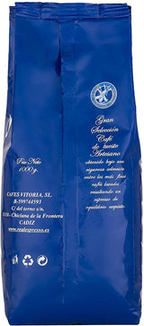 Café descafeinado en grano 1 kg natural 100% - Espresso Sabor intenso procedente de Colombia y Brasil.